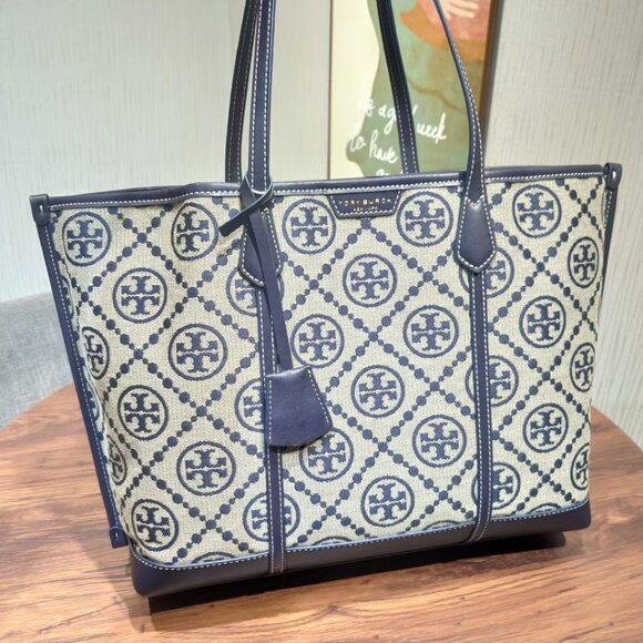 Tory Burch Handbags - TORY BURCH The new ✨PERRY MONOGRAM large jacquard triple compartment Tote bag